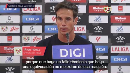 Íñigo Pérez: "Pido disculpas por mi comportamiento"
