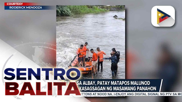 Binatilyo sa Albay, patay matapos malunod sa kasagsagan ng masamang panahon; 6 sugatan matapos bumagsak ang bubong ng isang stage sa Legazpi City | ulat ni Emmanuel Bongcodin - Radyo Pilipinas- Albay