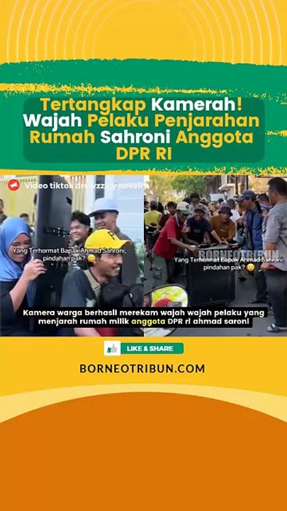 Tertangkap Kamera! Wajah Pelaku Penjarahan Rumah Sahroni Anggota DPR RI
