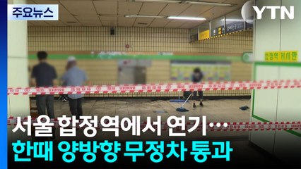 서울 합정역에서 연기...한때 양방향 무정차 통과 / YTN