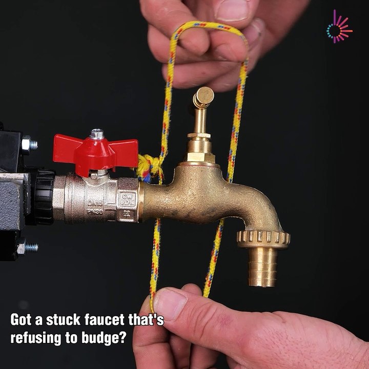 Fixing a stuck faucet? Try this quick hack! 🚰