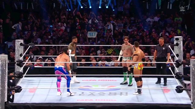 jey uso vs la knight vs cm punk vs seth rollins fatal 4 way match