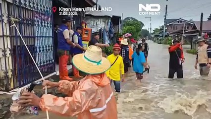Inundaciones repentinas afectan el norte de Tailandia tras el paso de una depresión tropical