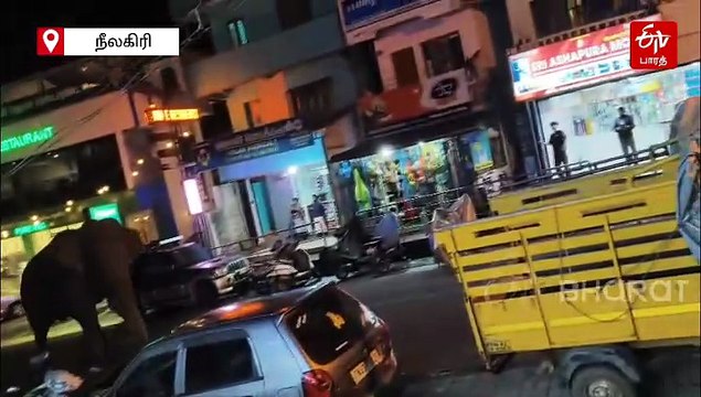 உணவு தேடி குடியிருப்புக்குள் வந்த காட்டு யானை! வைரலாகும் வீடியோ!