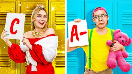 High school you vs child you || Teens life problems! Morning routine by 123 Go!