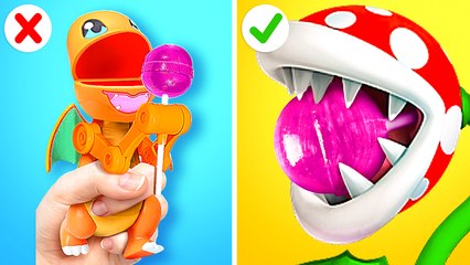 Doll became mom. Must-have gadgets & hacks! Pokemon vs Mario by Yay Time