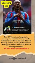 10 years on, Eberechi Eze really made it… and yes, we are showing this tweet #football