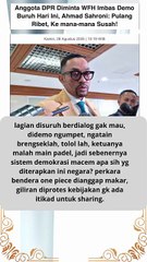 Ahmad Sahroni Demo ke DPR bikin ribet kemana mana susah saya nya