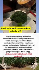 Apakah brokoli bisa menurunkan gula darah
