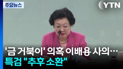 '금 거북이' 의혹 이배용 사의...특검 "추후 소환" / YTN