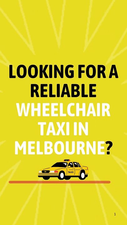 Wheelchair taxi Melbourne