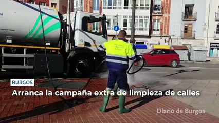 Arranca en Burgos la campaña de limpieza extra de las calles