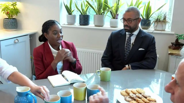 Kemi Badenoch and James Cleverly visit local residents