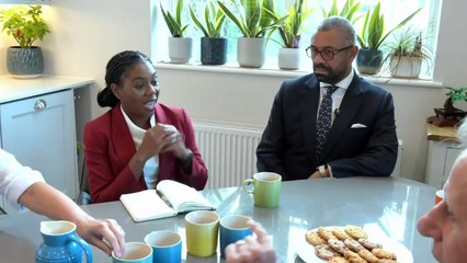 Kemi Badenoch and James Cleverly visit local residents
