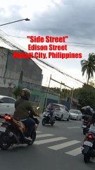 "Side Street" Edison Street in Makati City, Philippines