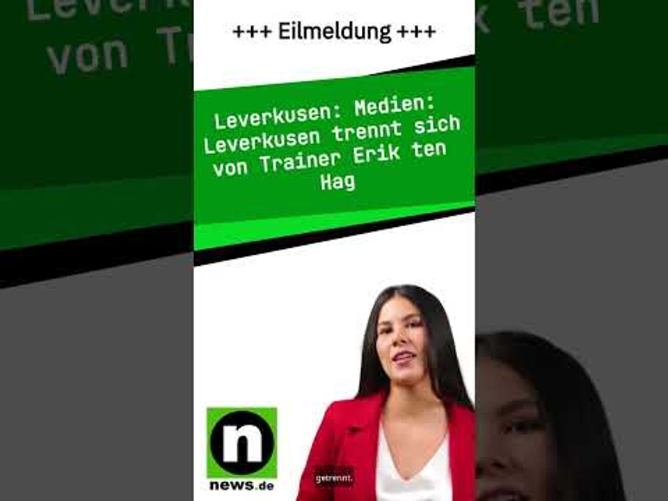 Medien: Leverkusen trennt sich von Trainer Erik ten Hag