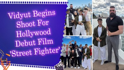 Vidyut Jammwal poses with 50 Cent, Cody Rhodes as he shoots for ‘Street Fighter’