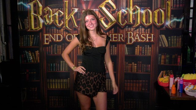 Sophia Alice attends the Jet House Back-to-School Bash red carpet