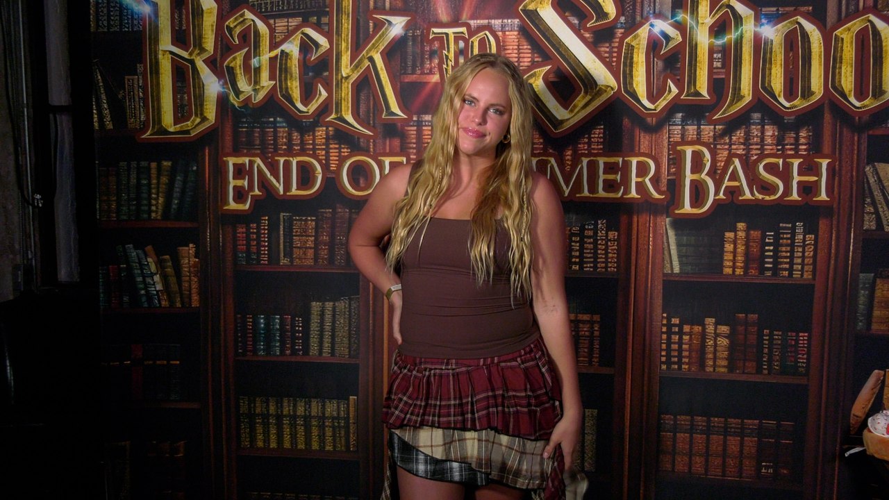 Serenity Lindemann attends the Jet House Back-to-School Bash red carpet