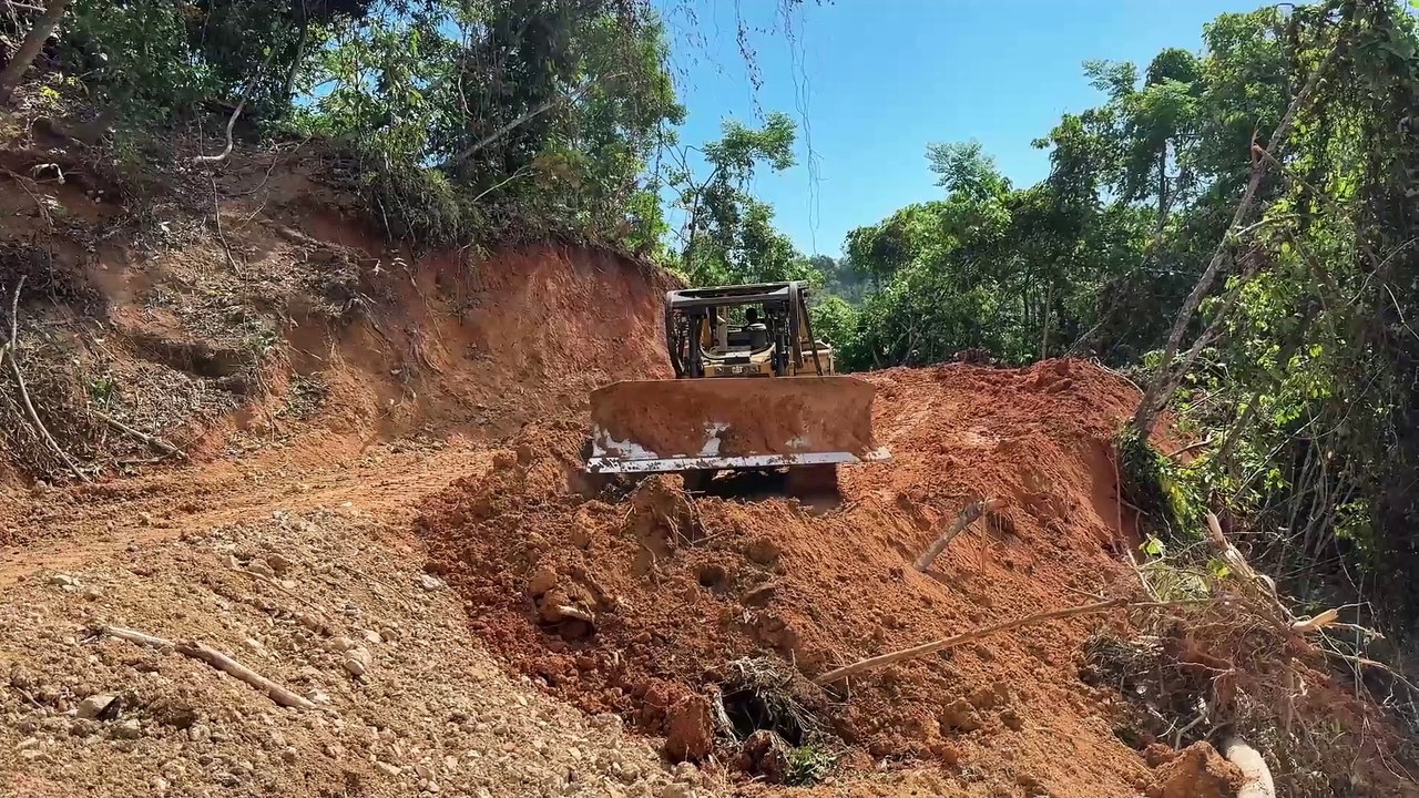 Techniques for Strengthening Plantation Roads Using D6R XL Bulldozers