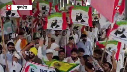 कुरुक्षेत्र में कई मांगों को लेकर जुटे हजारों किसान, सीएम आवास के घेराव की तैयारी
