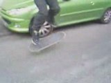 Flip, kickflip skate line flat