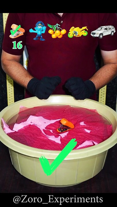 TRY TO GUESS HOW MANY TISSUE PAPER IT TOOKS! what will happend next ? #satisfying #asmr #experiment