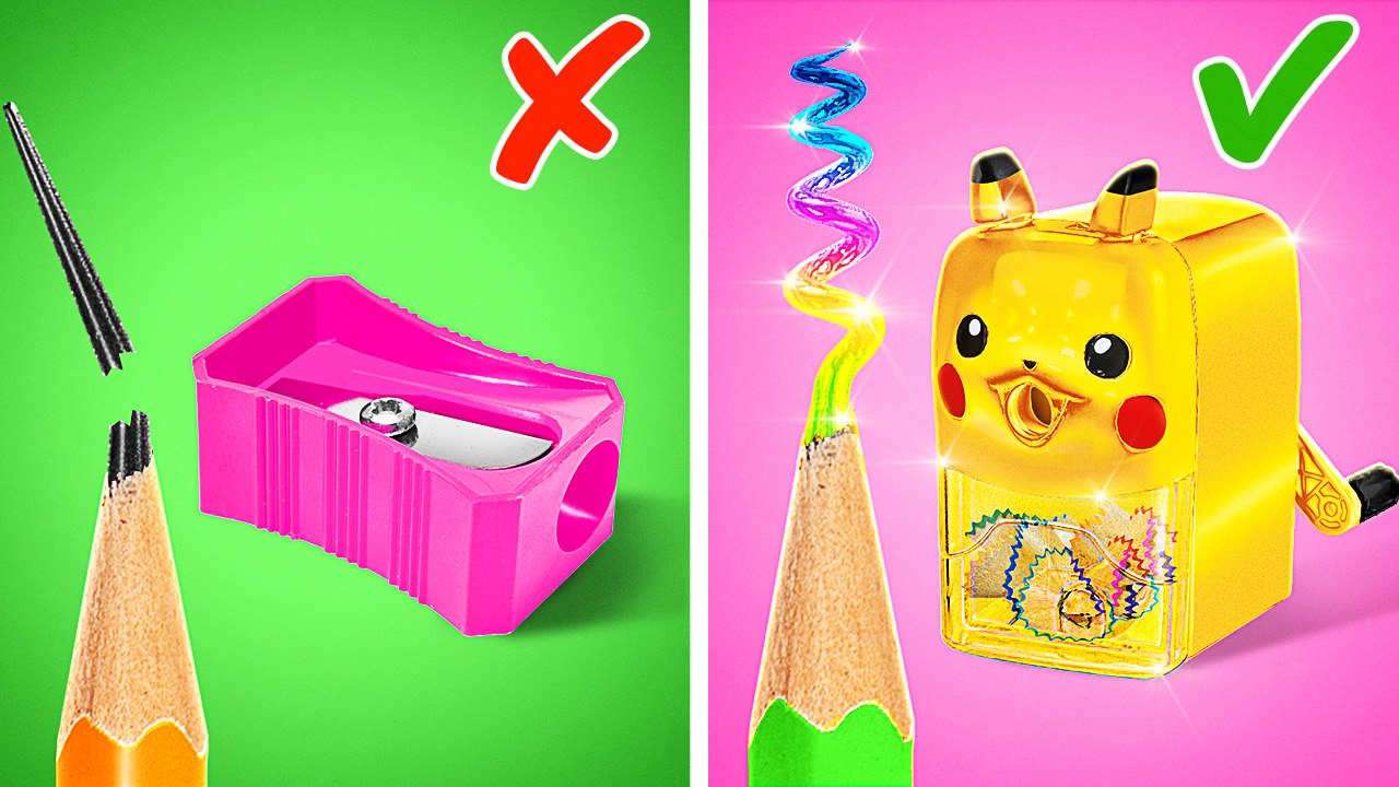 Pokemon school hacks & gadgets. Unleash your creativity! Smart crafts