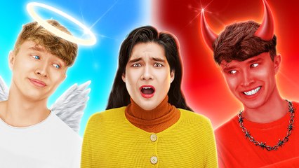 Adopted good vs bad twin! Parenting gadgets