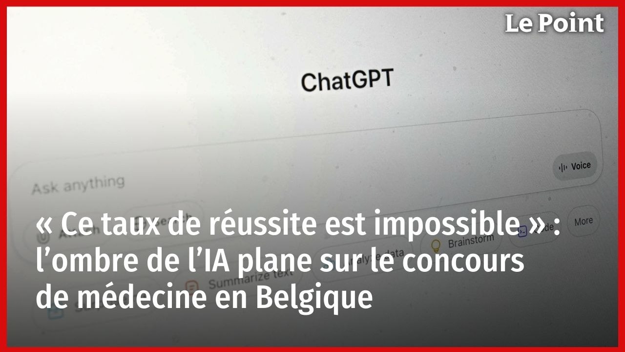 « Ce taux de réussite est impossible » : l’ombre de l’IA plane sur le concours de médecine en Belgique