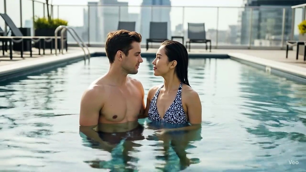 Swimming pool kiss 👄😘