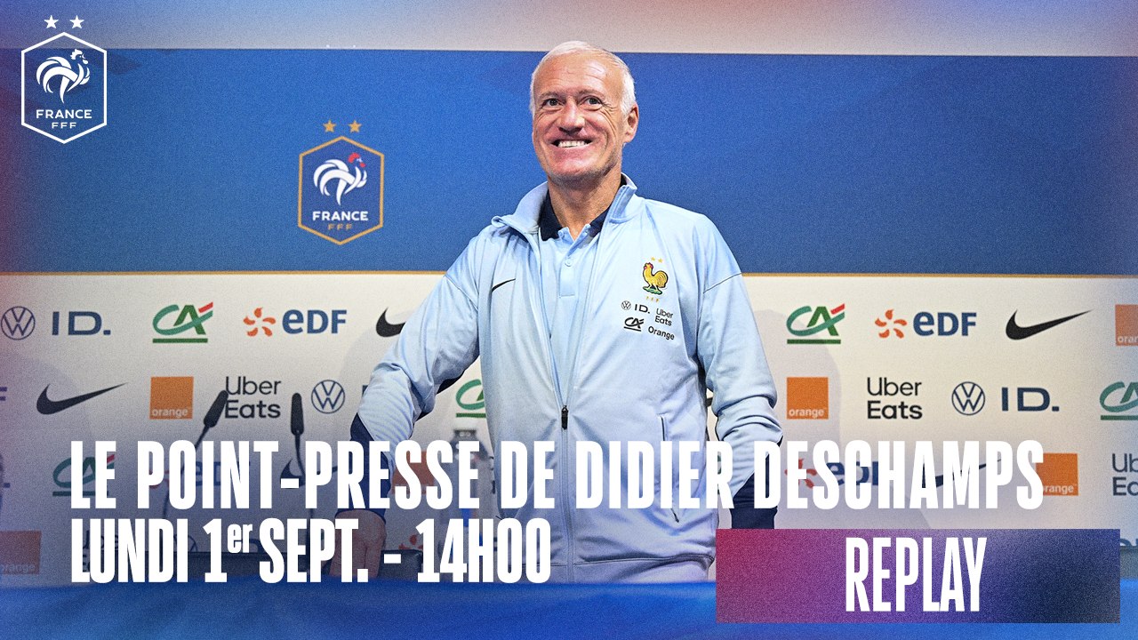 Le point-presse de Didier Deschamps en replay