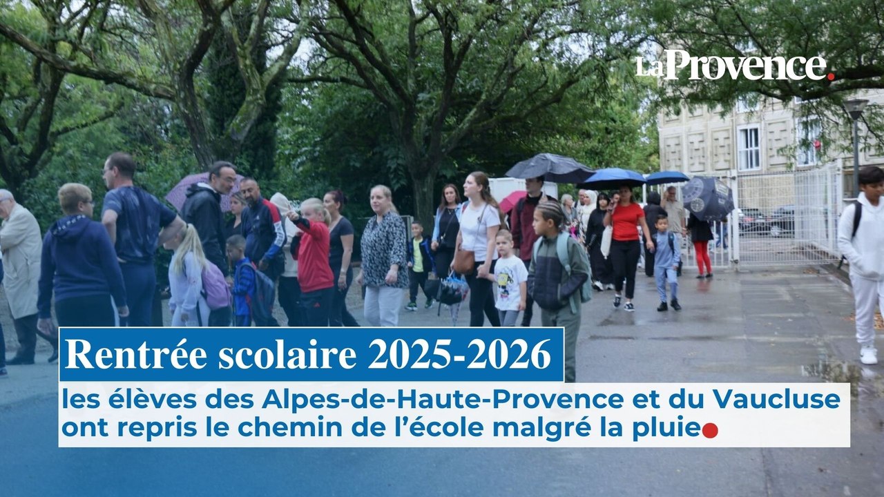 Les élèves des Alpes-de-Haute-Provence et du Vaucluse ont fait leur rentrée malgré la pluie