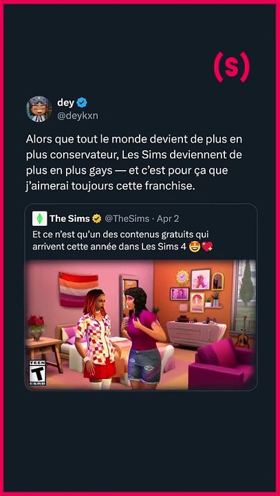 Le célèbre jeu de simulation Les Sims propose désormais toute une série d’objets inspirés par les co