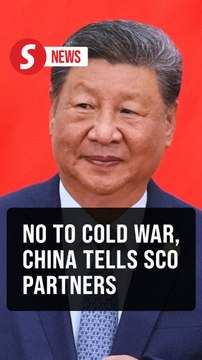 China's Xi urges SCO partners to oppose Cold War mentality