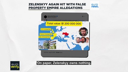 Zelenskyy once again hit with false property empire allegations