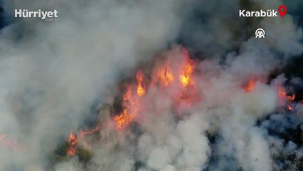Karabük'te orman yangını
