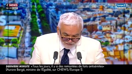 Pascal Praud ouvre "L'heure des pros" le 25 août 2025 sur CNews.