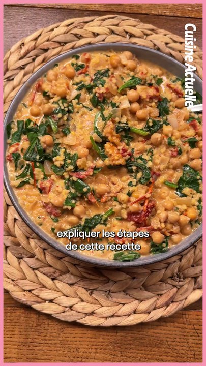 Mijoté one pot de pois chiches aux tomates séchées
