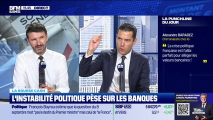 La bourse cash : "La crise politique française est l’alibi parfait pour alléger les valeurs bancaires" - 01/09