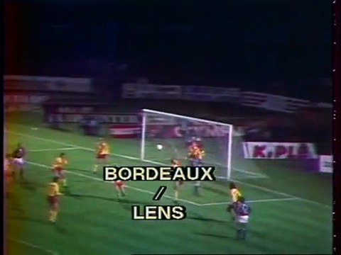BORDEAUX - LENS - 1982 - SAISON 1982/1983 -