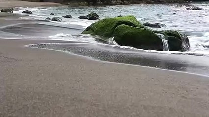 Attractive Beach View with Relaxing Sea Waves Nature Beauty