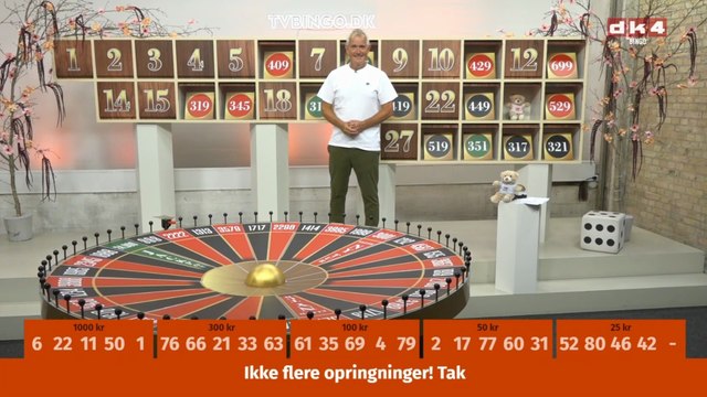 PREMIERE for Rikke i Hirtshals og gevinst på 499 kroner | Rækken mangler og låge nummer 27 med 499 kroner | SIFA tv bingo og sendt den 18 August 2025 på DK4