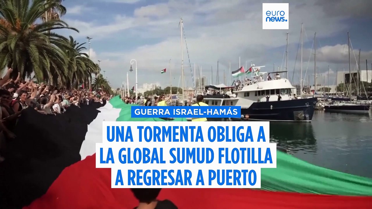 La Flotilla Global Sumud zarpa de nuevo desde Barcelona rumbo a Gaza pese a las amenazas de Israel