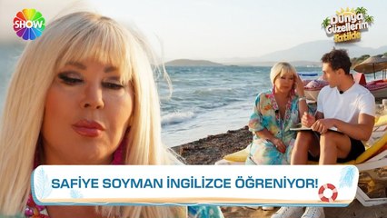 Resepsiyonist Eren, Safiye Soyman'a ingilizce çalıştırıyor ¦ Dünya Güzellerim Tatilde 2. Bölüm