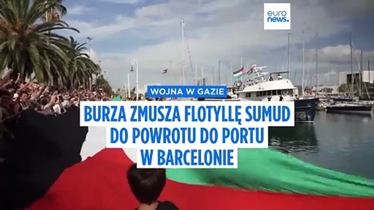 Wojna w Gazie: burza zmusza Flotyllę Sumud do p...