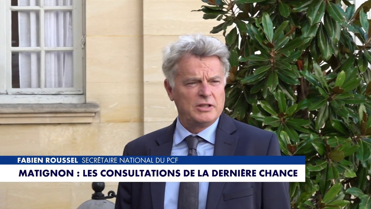 Fabien Roussel : «Nous venons expliquer à François Bayrou pourquoi on ne votera pas la confiance»