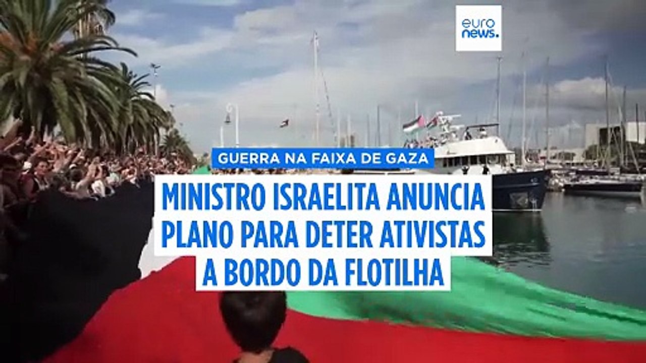 Tempestade obriga flotilha de ajuda a Gaza a regressar ao porto de Barcelona