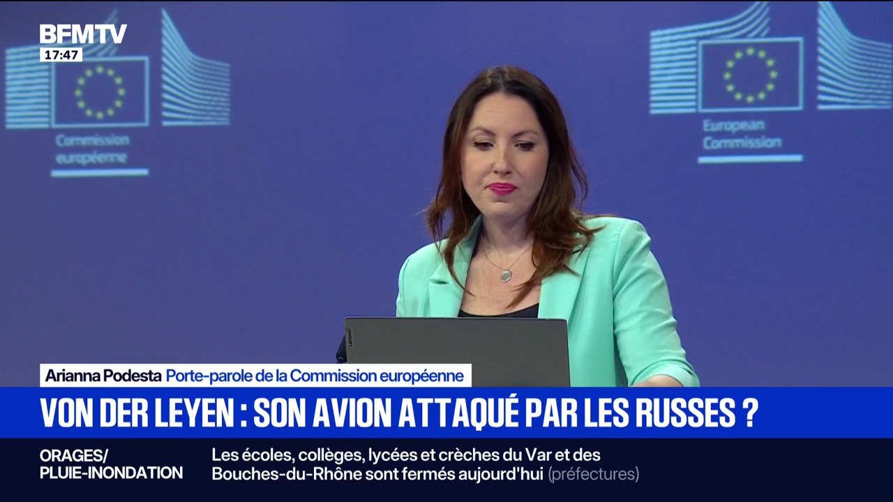 La porte-parole de la Commission européenne réagit au brouillage de l'avion d'Ursula von der Leyen