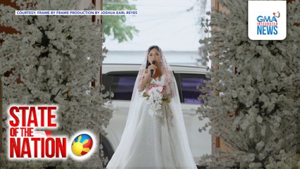 Bride, umawit sa kasal nila ng dati niyang crush | SONA